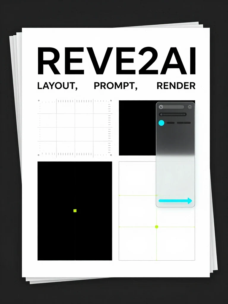 Poster composition sample created for Reve2AI